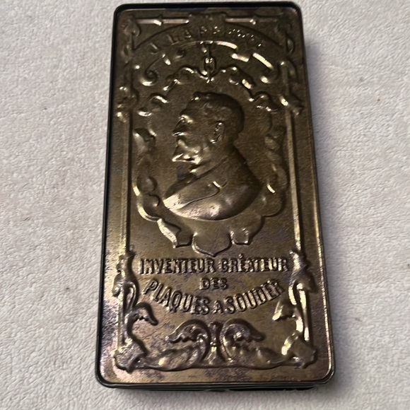 Old French tin box by J . Lafitte Paris, Société des plaques et poudres à souder - Picture 2 of 4